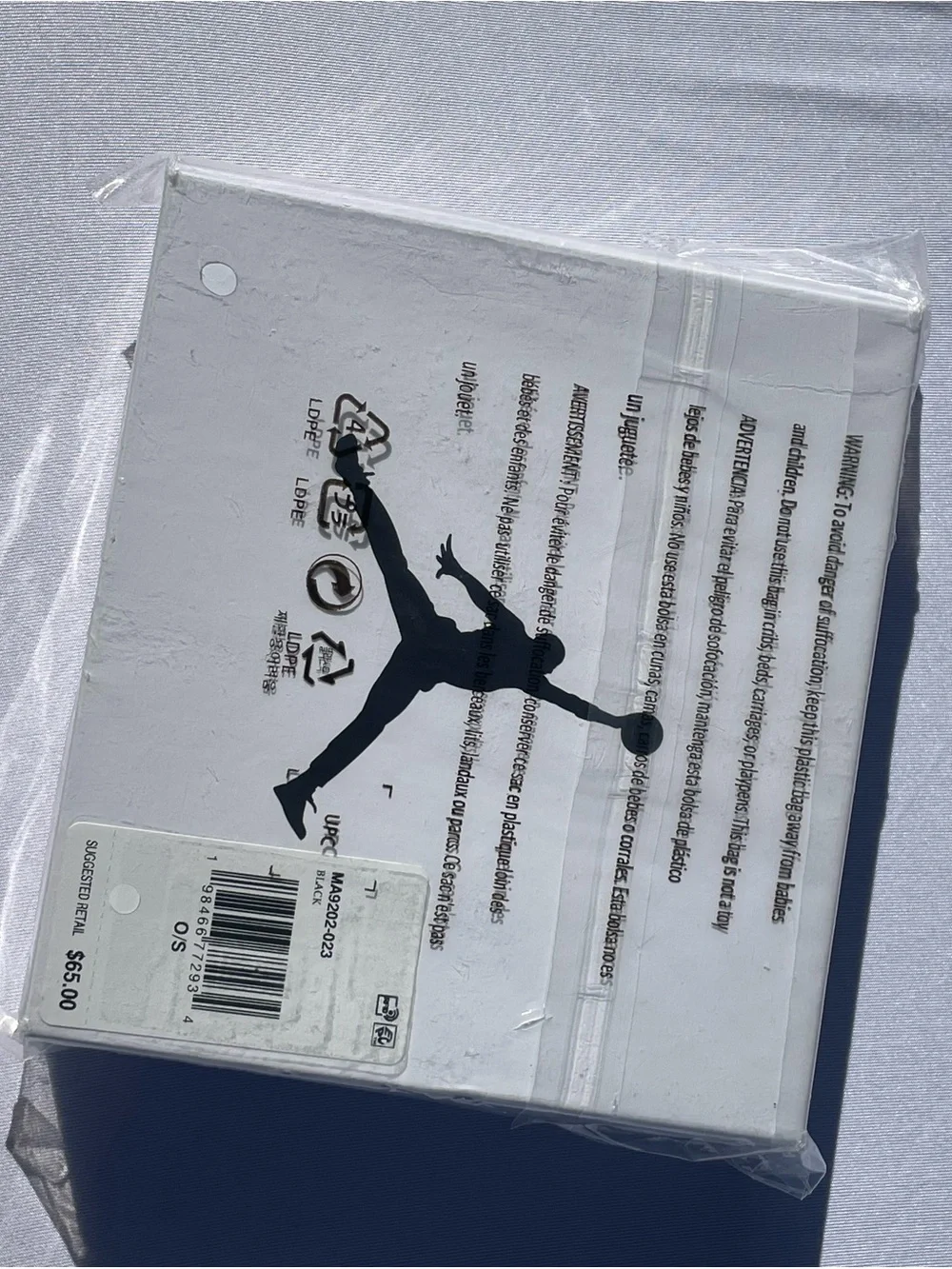 NIB Air Jordan Retro XI 11 Gamma Blue Bifold Wallet black Mens🔥🔥